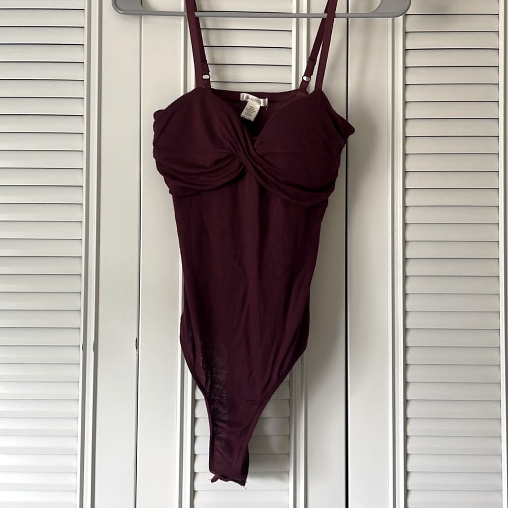 Bozzolo Maroon Bodysuit